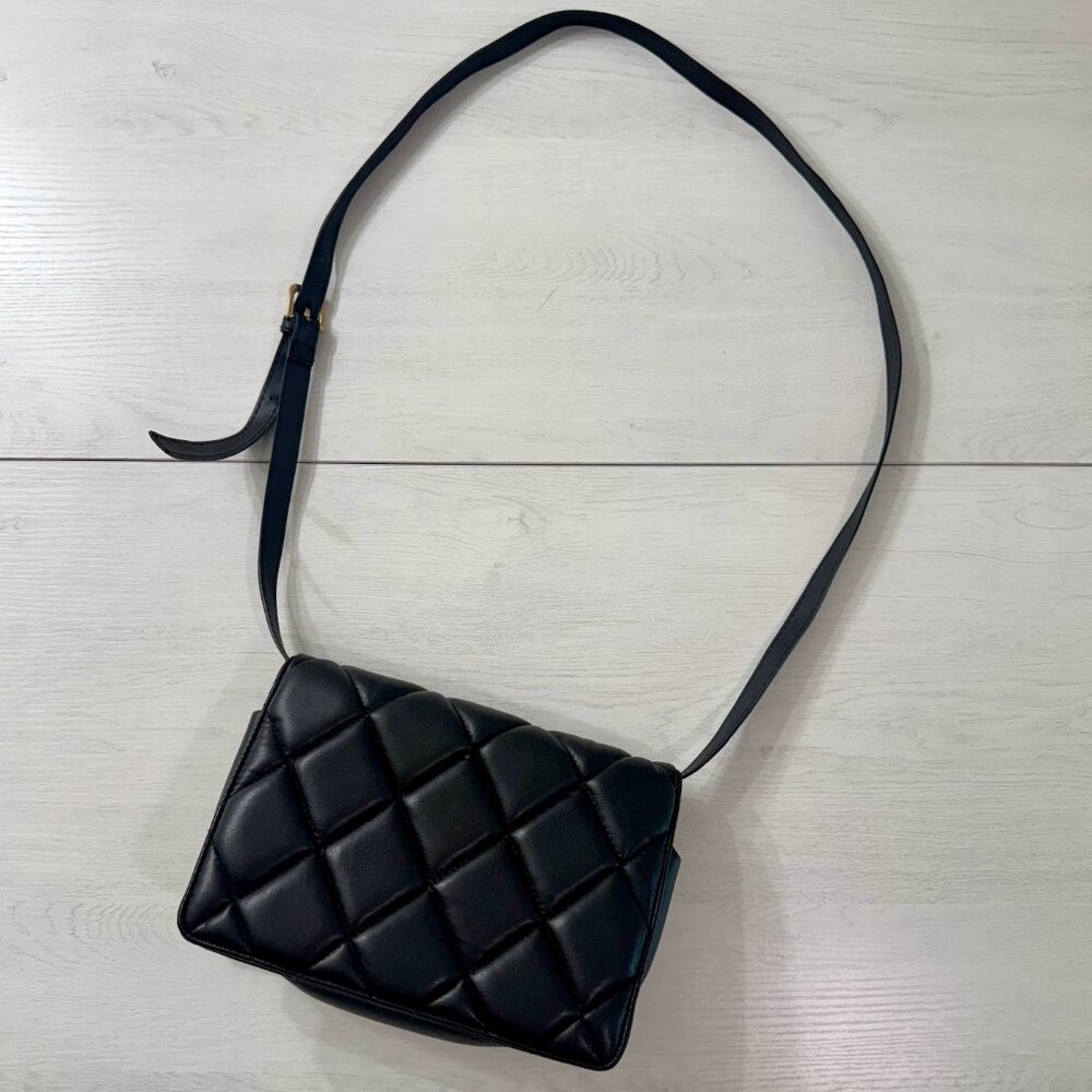 H&M Quilted Faux Leather Crossbody Bag